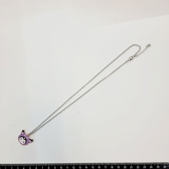 Brand New Kuromi Purple Silver Necklace - Picture 4 of 5